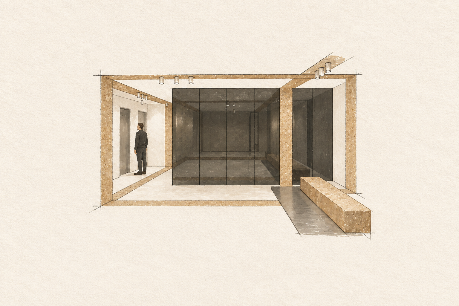 Haim Levanon 95  -  hand-drawn project illustration