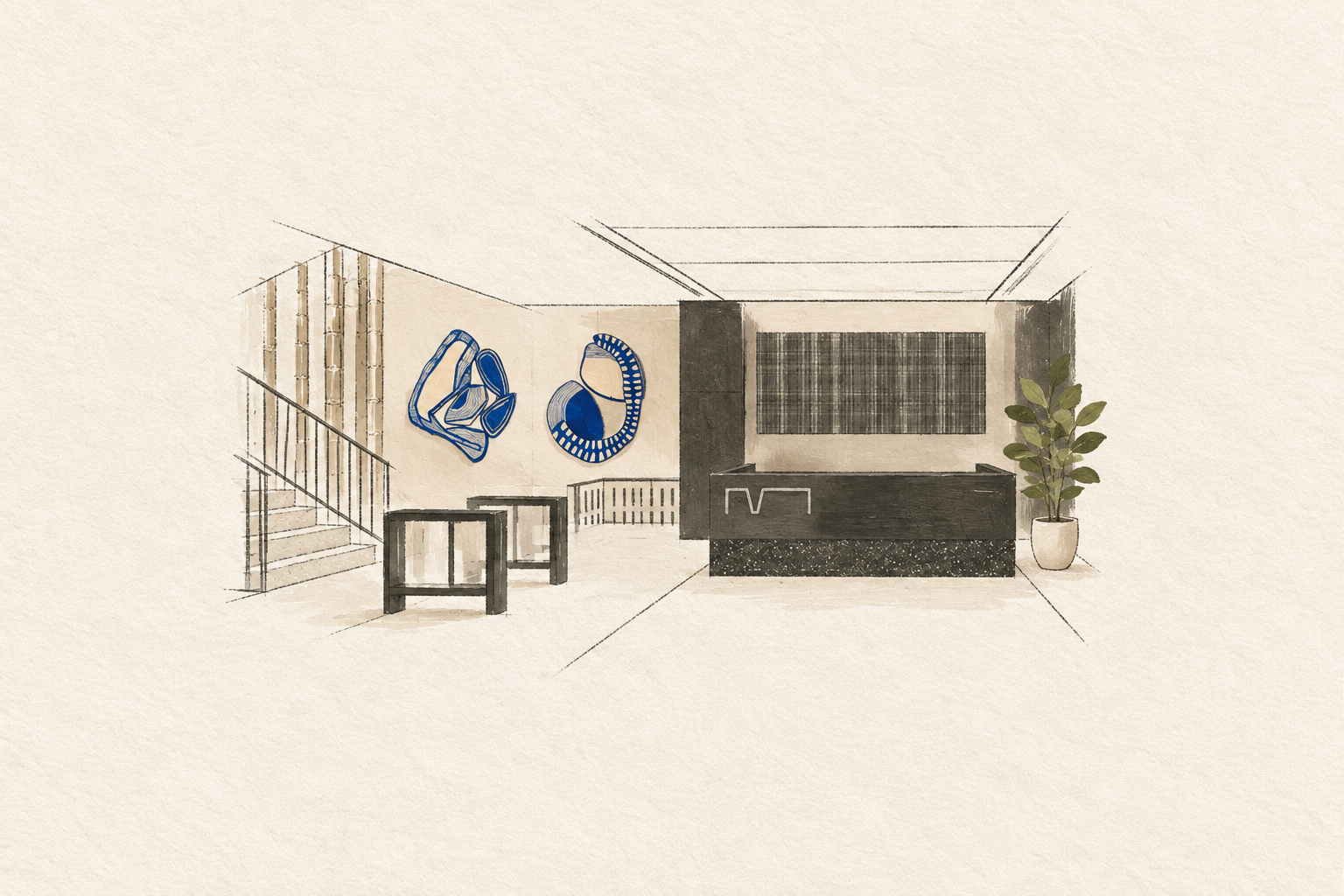 Mega DC  -  hand-drawn project illustration